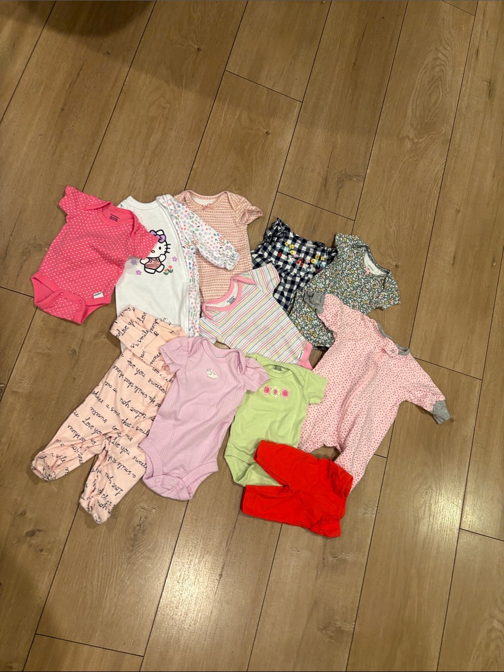 Baby girl clothes bundle size new born